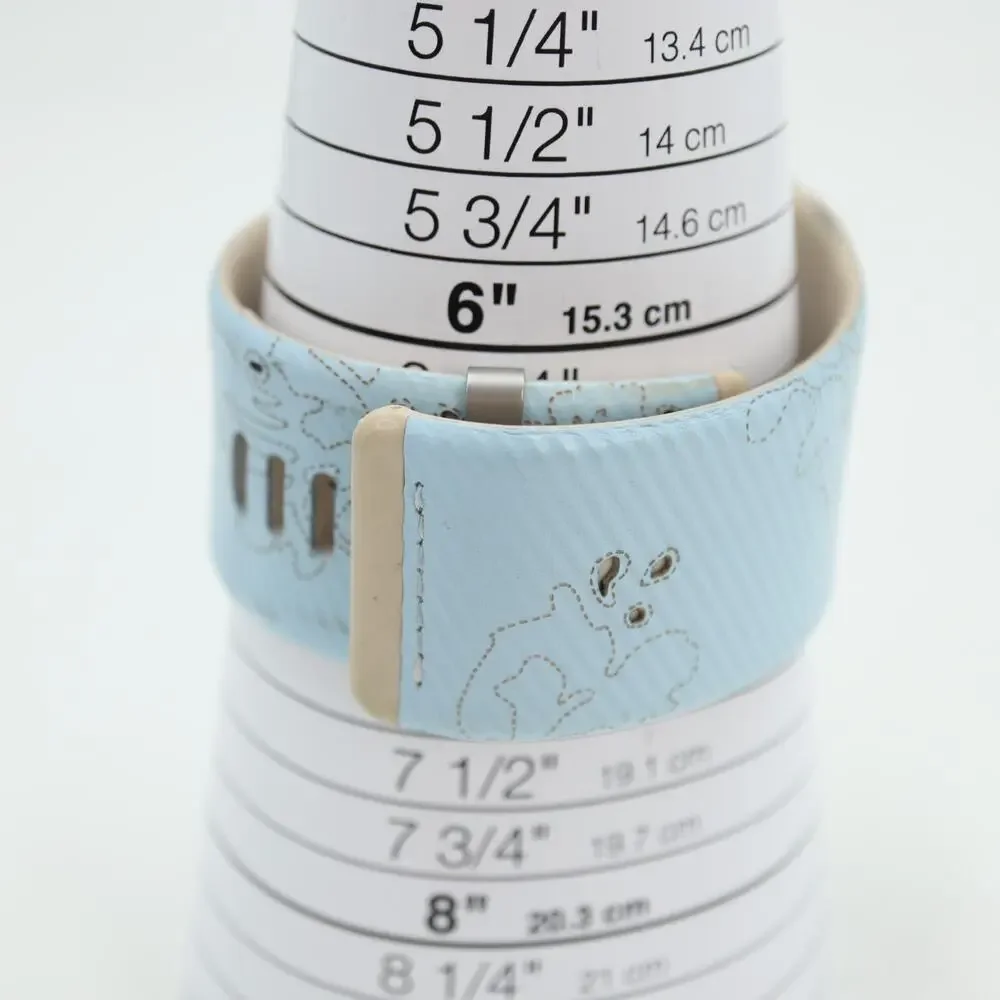 Nike Merge Attract Sport Watch 43mm Silver Blue Tan Band WC0024 w New Battery